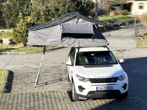 Střešní stan - autostan Escape 220 cm prodloužený + LED osvětlení USB