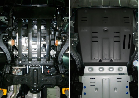 Ocelový kryt motoru a chladiče RIVAL ocel 3mm Volkswagen Amarok  3,0 V6, od r.v. 2016+