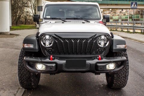 Přední pevnostní nárazník - ocelový pro Jeep Gladiator JT 2019+ s parkovacími čidly