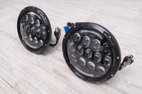 Přední LED světla Jeep Wrangler JK/JL 7" +