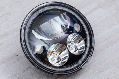 Přední LED světla Jeep Wrangler JK/JL 7" 55W černé