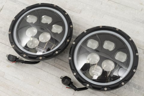 Přední LED světla Jeep Wrangler JK/JL 7"