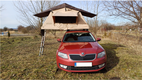 Střešní stan - autostan Escape 190 cm + LED osvětlení USB