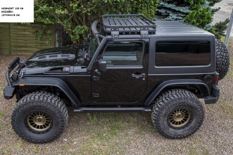 Hliníkový, expediční střešní nosič Jeep Wrangler JK 2dveře 2007-2018