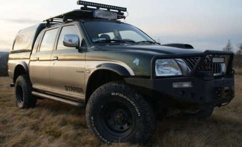 Lemy blatníků 6 cm laminát Mitsubishi L200 1996-2006