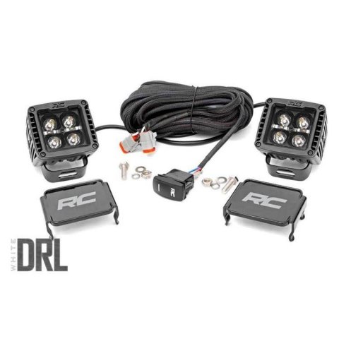 Lampa LED 2" boční bílá DRL spot Rough Country Black Series