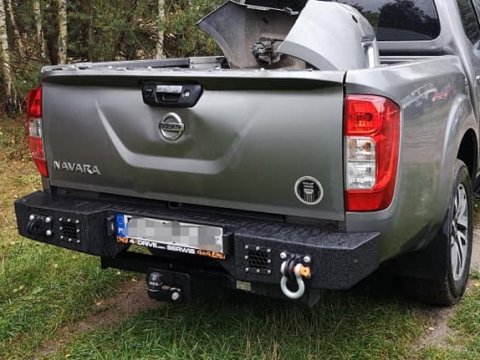 Ocelový zadní nárazník Nissan Navara D23, NP300