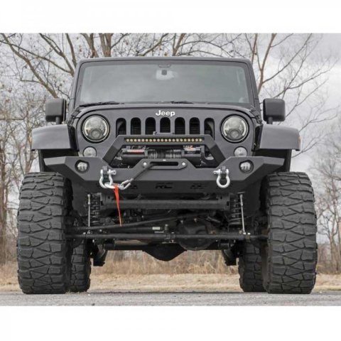 Ocelový přední nárazník Rough Country Sport pro JEEP WRANGLER JK 07-18, JL 2018+,  JL 4XE 21+, Gladiator JT 20+