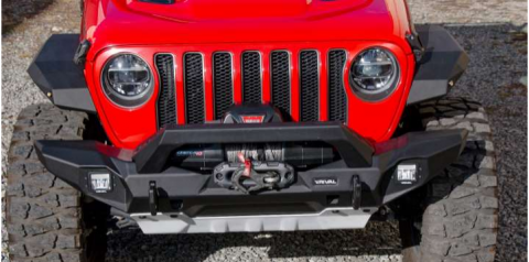 Hliníkový přední nárazník RIVAL s LED pro Jeep Wrangler JK, JL 2007+