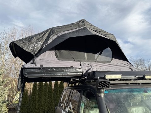 Střešní stan - autostan Escape HYBRID 160 cm s antikondenzační rohoží + LED osvětlení USB