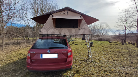 PŮJČOVNA :  AUTOSTAN ESCAPE 190 cm + LED osvětlení USB