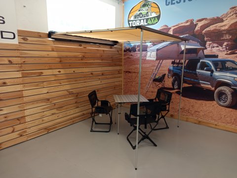 Boční markýza na auto písková 2x2,5m