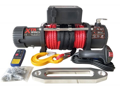 Elektrický naviják XTR 12000 lbs / 5443 kg se syntetickým lanem